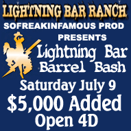 LightningBar Ranch Race Results July 9th