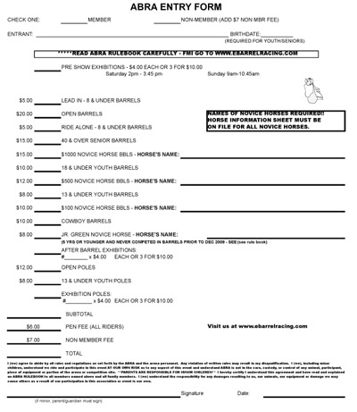 Entry Form